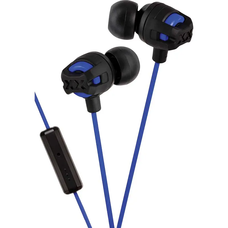 Ha-Fr201a Xtreme Xplosives Earbuds W/Mic & Remote, Blue 1
