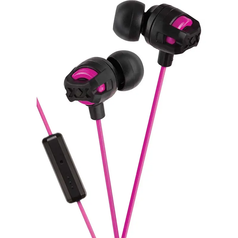 Ha-Fr201p Xtreme Xplosives Earbuds W/Mic & Remote, Pink 1