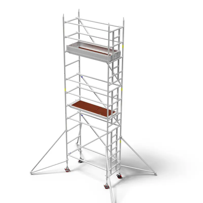 Heavy Duty Aluminium Scaffold Tower - Single Width X 2.7M Long 1