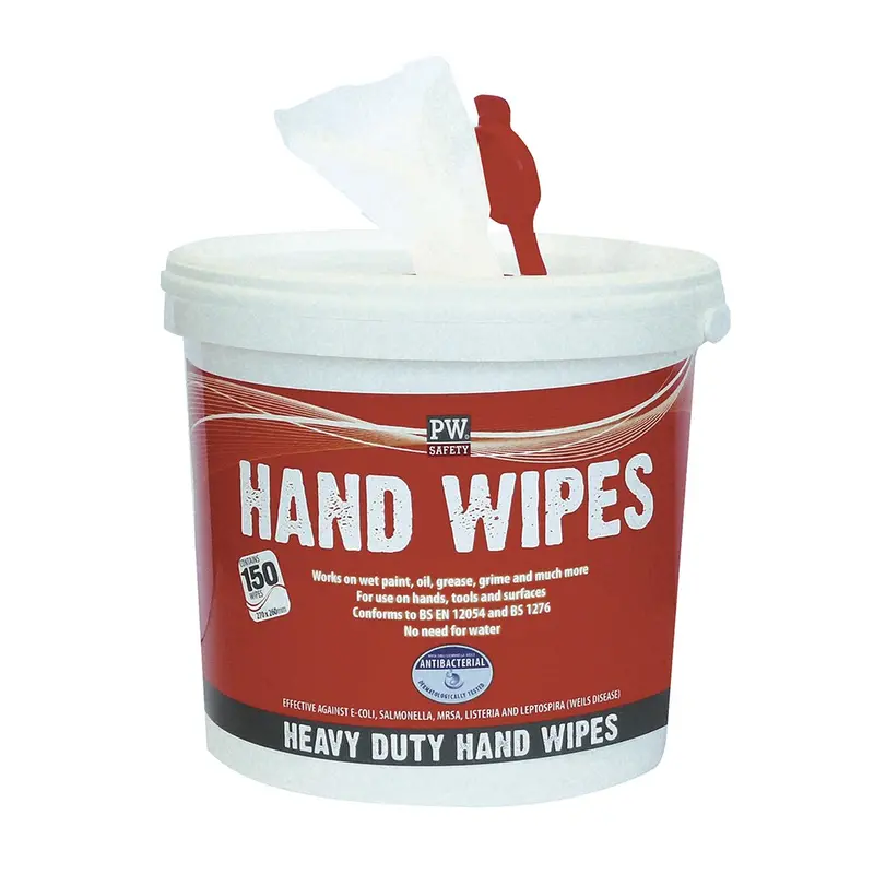 Heavy Duty Industrial Anti-Bacterial Hand & Surface Wipes - 150 Tub 1