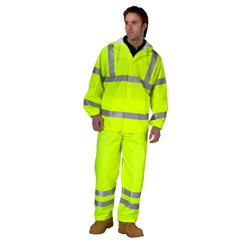 Hi-Vis Waterproof Jacket - Yellow 1