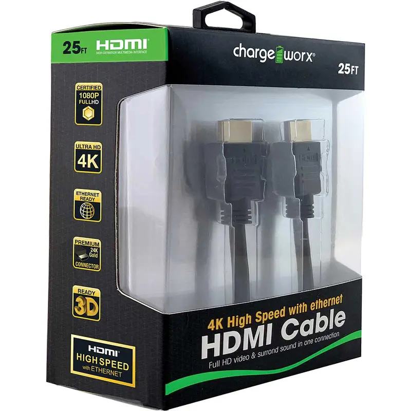 High Speed Hdmi Cable W/Ethernet, 25 Ft 1