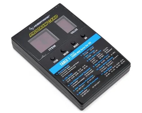 Hobbywing Led Program Card - General Use For Cars, Boats, And Air 1