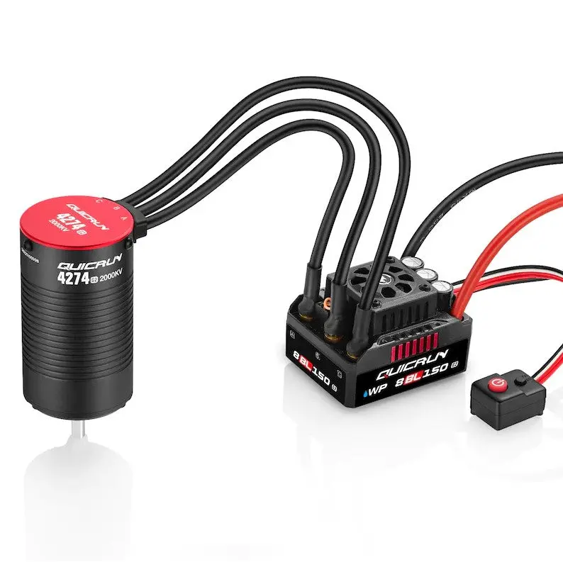 Hobbywing Quicrun 8Bl150 G2 Esc W/ Quicrun 4274 2000Kv G2 Motor Brushless Combo 1
