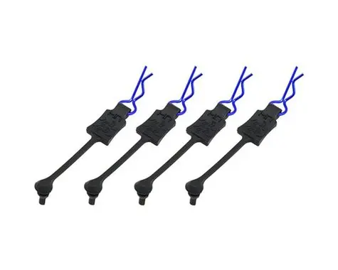 Hot Racing 1/10 Body Clip Retainers (Blue) (4) 1