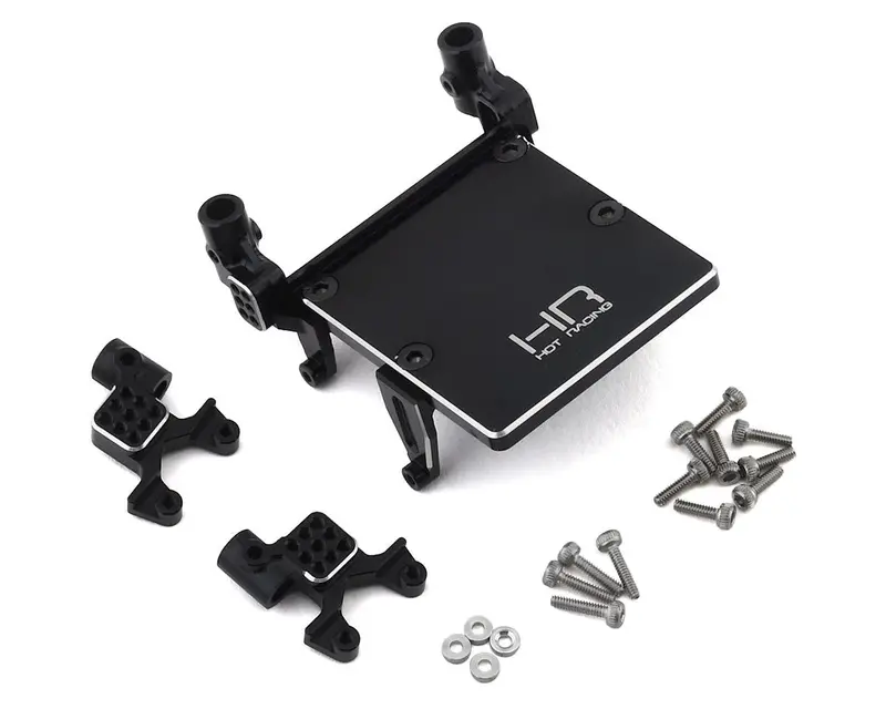 Hot Racing Axial Scx24 Aluminum Front & Rear Adjustable Shock Towers (Black) 1