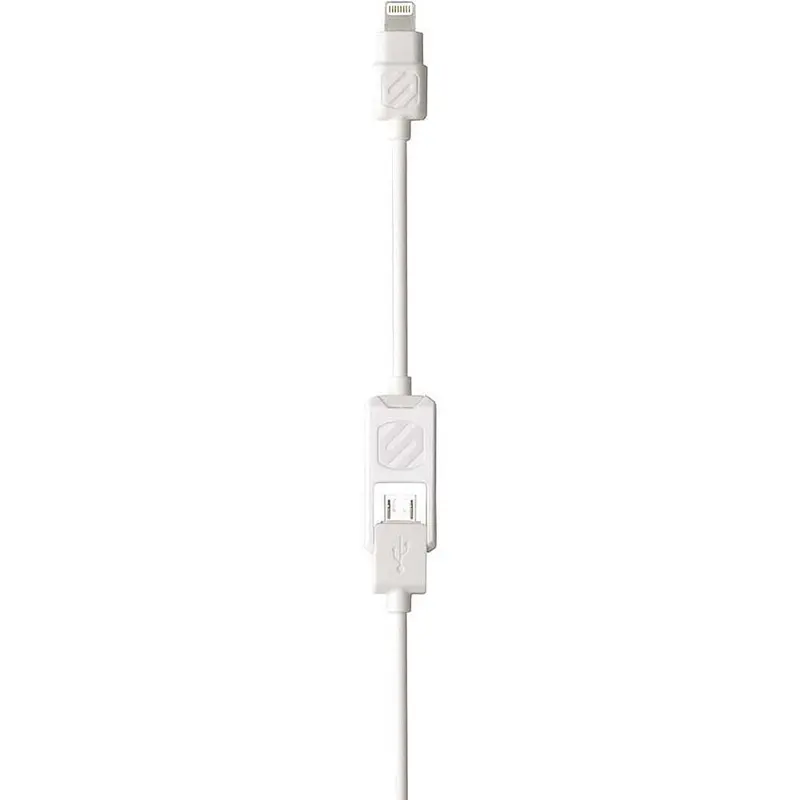 I2mwh Charge/Sync Cable For Lightning & Micro Usb, White 1