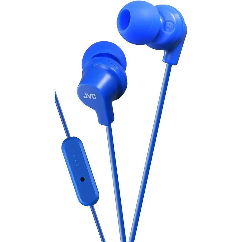 In-Ear Headphones With Microphone, Blue 1