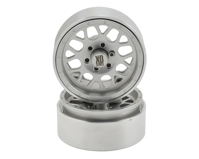 Incision Kmc 1.9" Xd820 Grenade Aluminum Beadlock Wheels (2) (Clear) 1