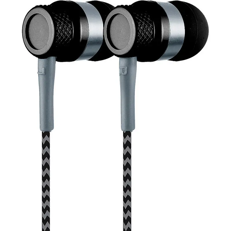 Jammerz Metal Stereo Earbuds, Black 1