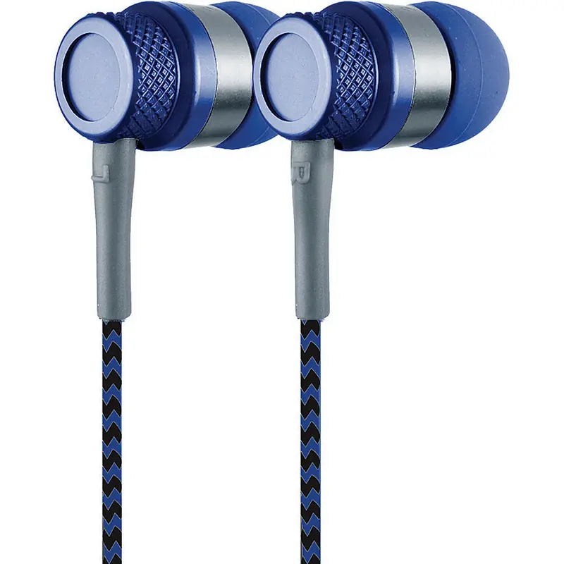 Jammerz Metal Stereo Earbuds, Blue 1