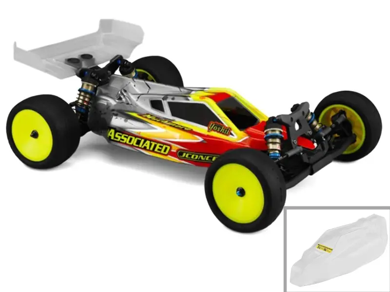 Jconcepts Associated B6.4/B6.4D "P2" Clear Buggy Body W/Carpet Wing 1