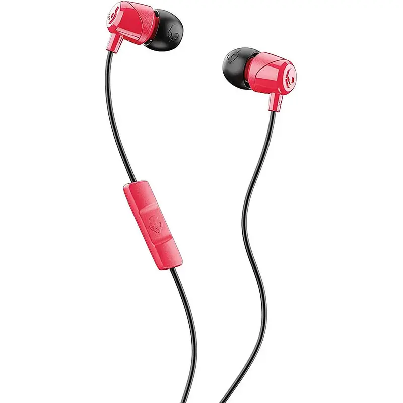 Jib Wired In-Ear Headphones W/Mic, Red/Black 1