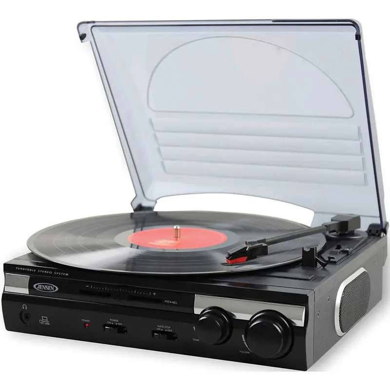 Jta230 3-Speed Stereo Turntable W/ Built-In Speakers 1