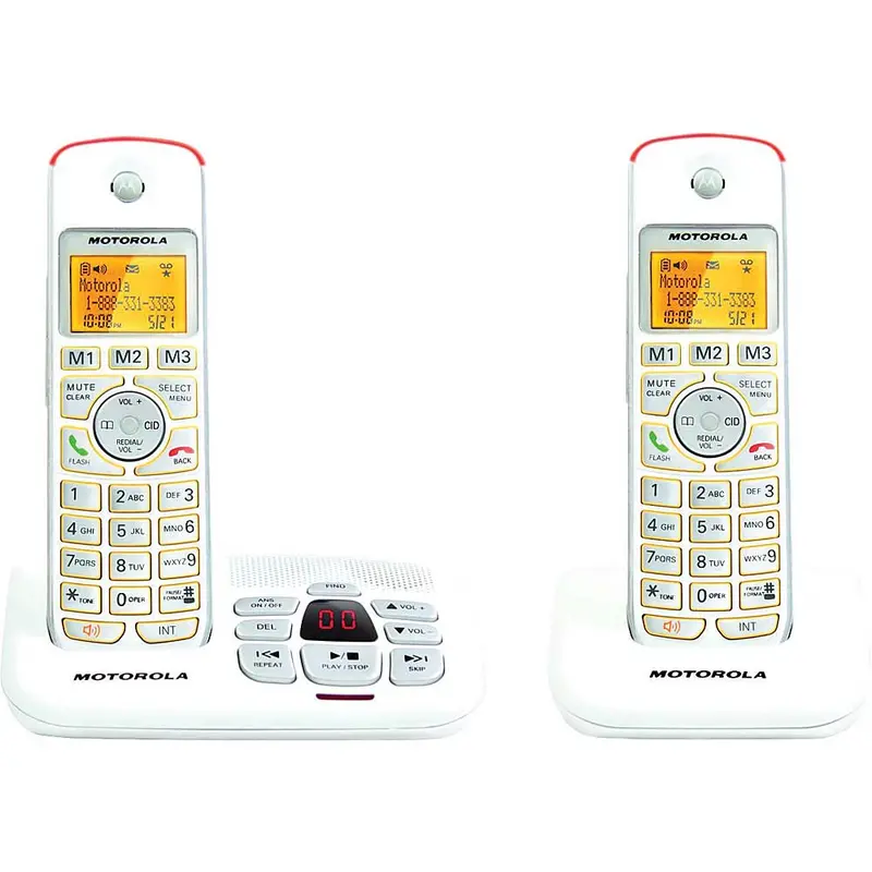 K702 Dect 6.0 Cordless Big Backlit Button Phone With 2 Handsets 1