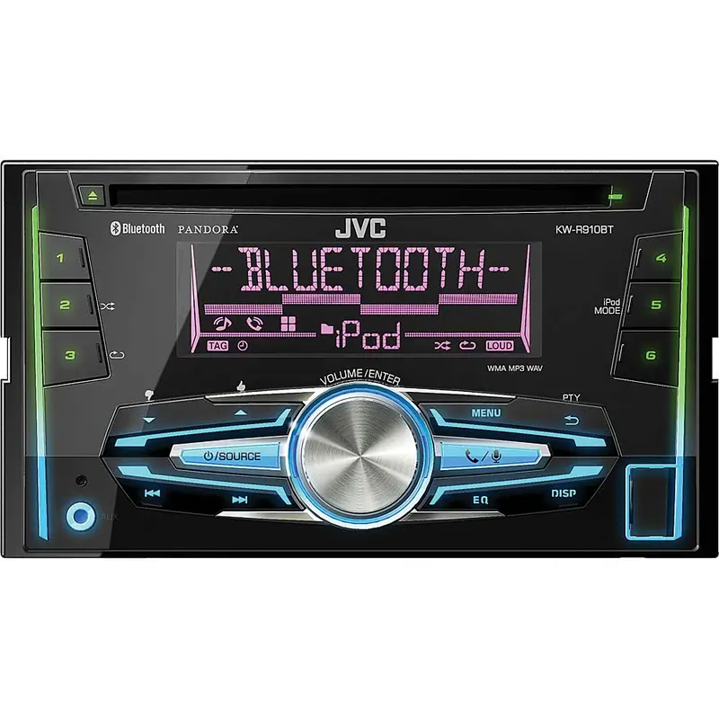Kw-R910bt 2-Din Cd/Am/Fm/Usb/Aux Receiver W/ Bluetooth 1