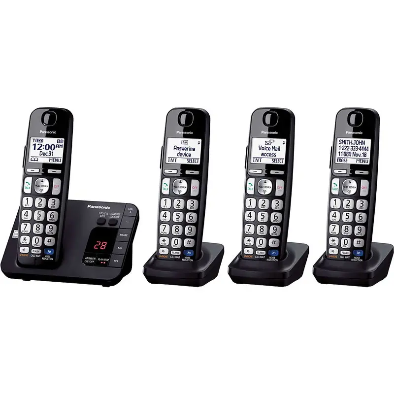 Kx-Tge234b Digital Cordless Answering System, 4 Handsets 1