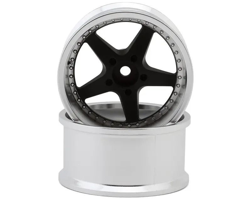 Lab Work Equip 1/10 Drift Wheels (Matte Black) (2) W/12Mm Hex 1