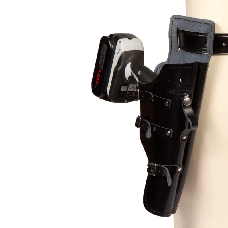 Leach’S Drill Holster - Black Leather 1