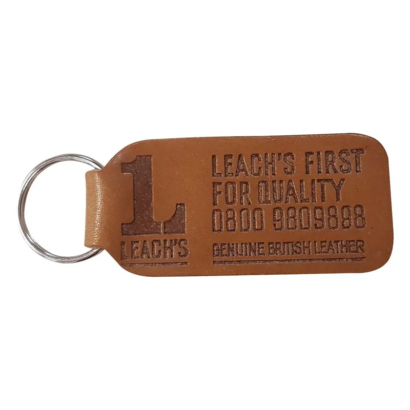 Leachs Leather Keyring -  Brown Tan 1