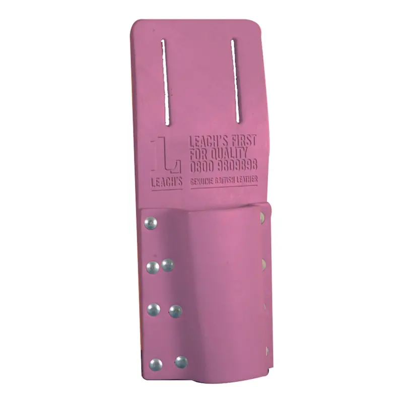 Leach’S Medium 4” Level Holder - Pink Leather 1