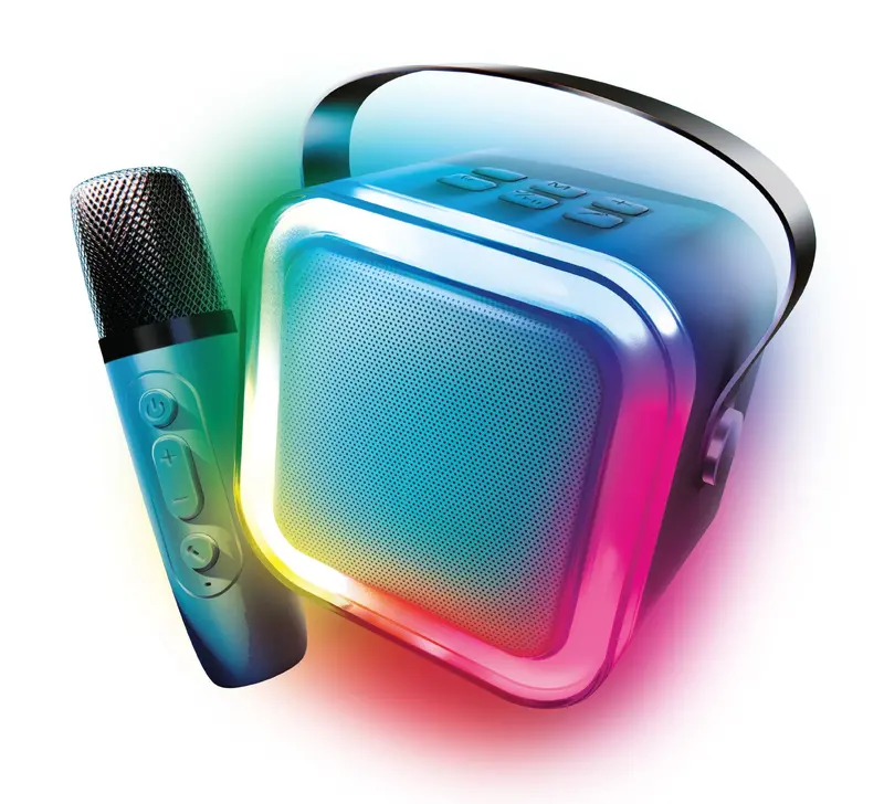 Led Karaoke Speaker With Wireless Microphone 1