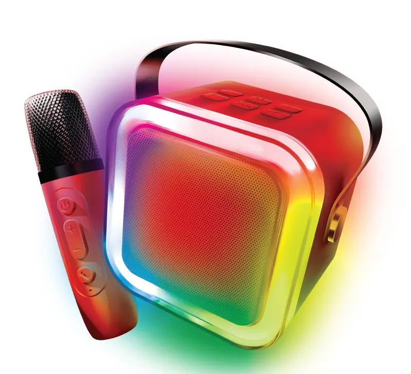 Led Karaoke Speaker With Wireless Microphone 1