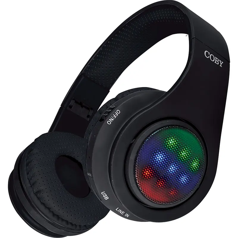 Light Up Folding Bluetooth® Stereo Headphones 1