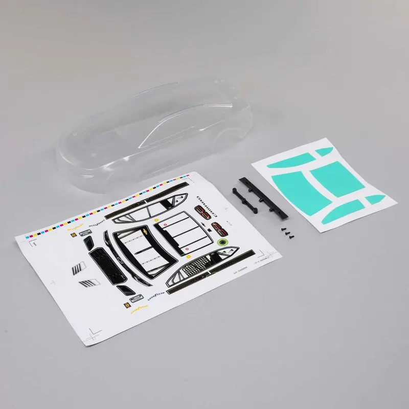 Losi 1/12 Nascar 2024 Chevy Camaro Body (Clear) 1