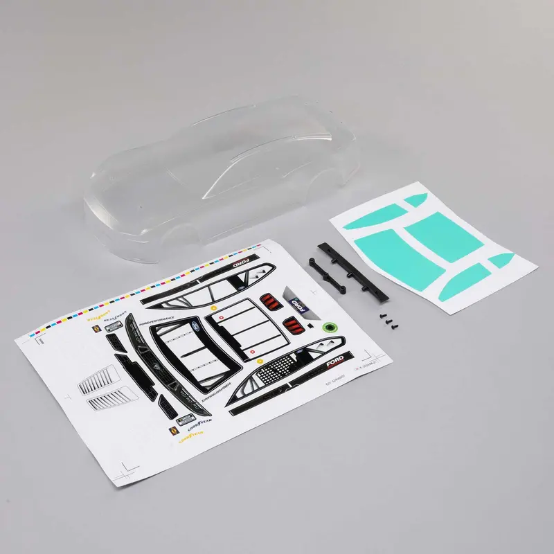 Losi 1/12 Nascar Ford Clear Body W/ Stickers Los-1917 *Sale 1