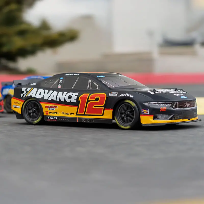 Losi 1/12 Nascar Rc Race Car Ryan Blaney No. 12 Advance Auto 2025 Ford Mustang 2S Awd Rtr Brushed On-Road (Battery & Charger Included) 1
