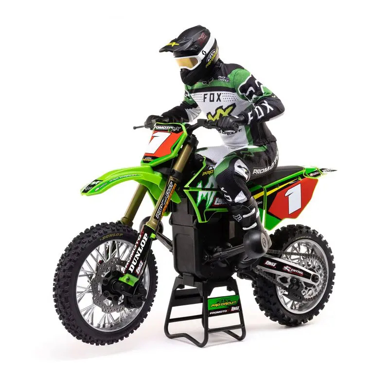 Losi 1/4 Promoto-Mx Motorcycle Rtr With Battery And Charger, Pro Circuit 1