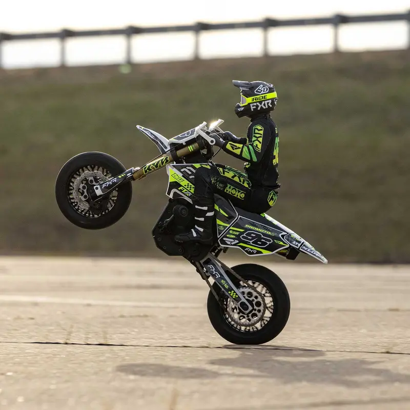 Losi 1/4 Promoto-Sm Fxr Supermoto Motorcycle Rtr Basic, White 1