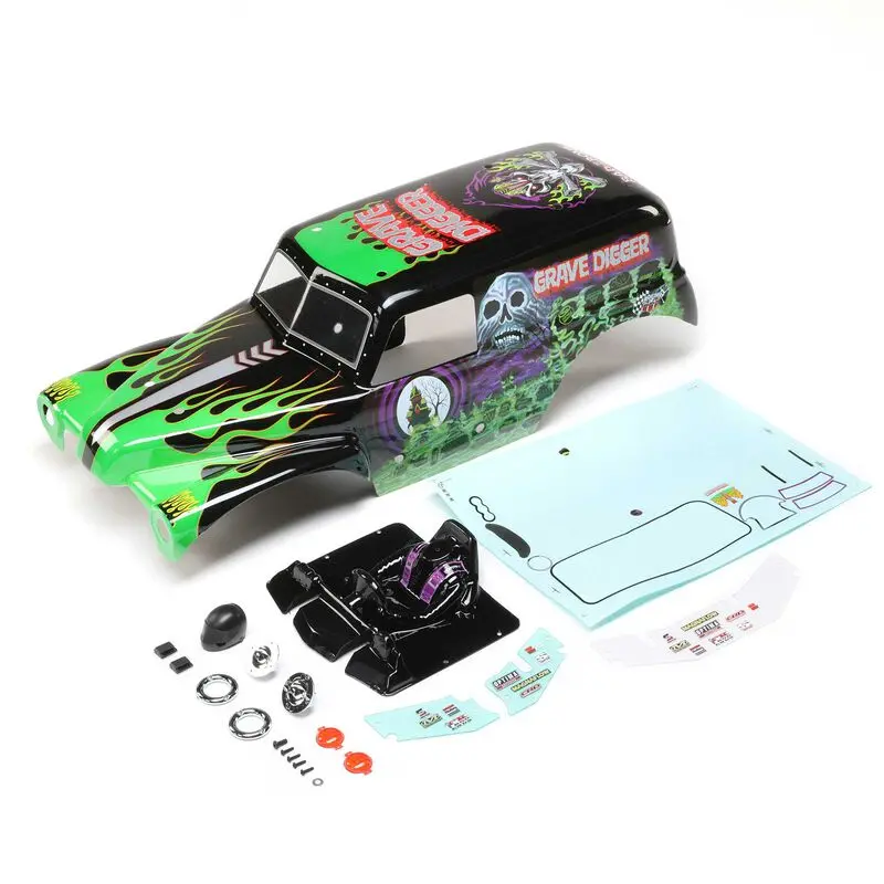 Losi Body Set, Painted, Grave Digger: Lmt 1
