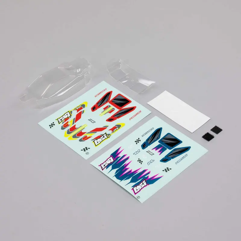Losi Body & Wing, Clear: Micro-B 1