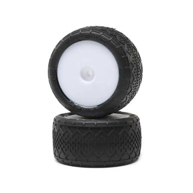 Losi Mini-B Rear Pre-Mounted Bk Bar Tires (White) (2) 1