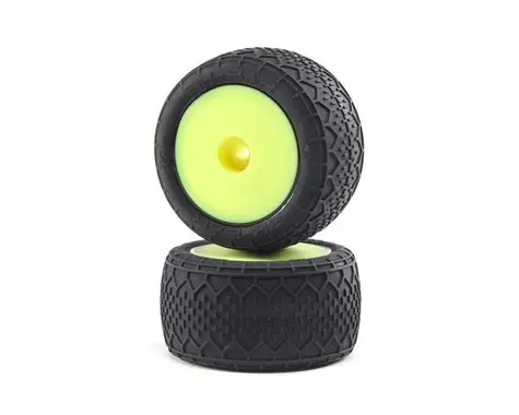 Losi Mini-T 2.0 Bk Bar Pre-Mounted Tires (Yellow) (2) 1