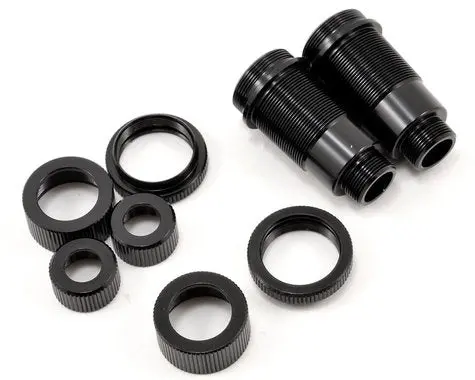 Losi Rear Shock Body Set, Aluminum, Black: Mini 8Ight 1
