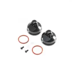 Losi Shock Cap, Aluminum, Black (2): Lst/2, 3Xl-E 1