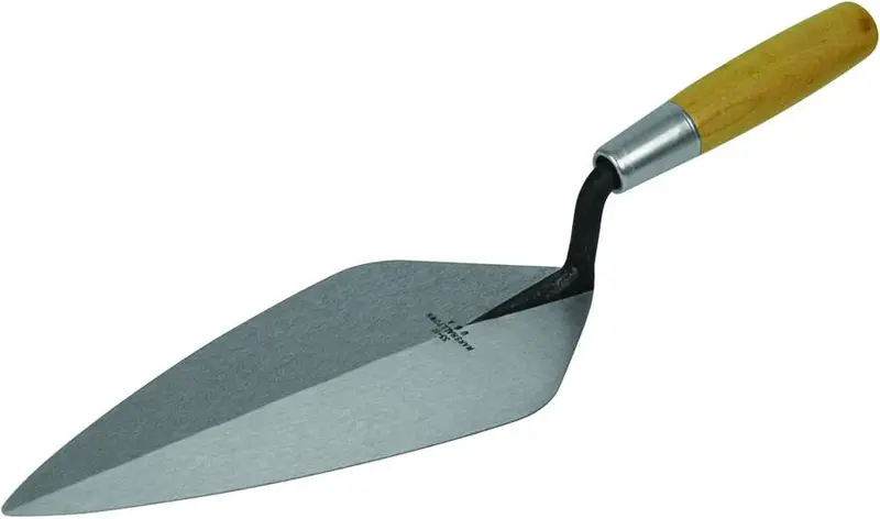 Marshalltown 11" London Pattern Brick Trowel – Wooden Handle 1