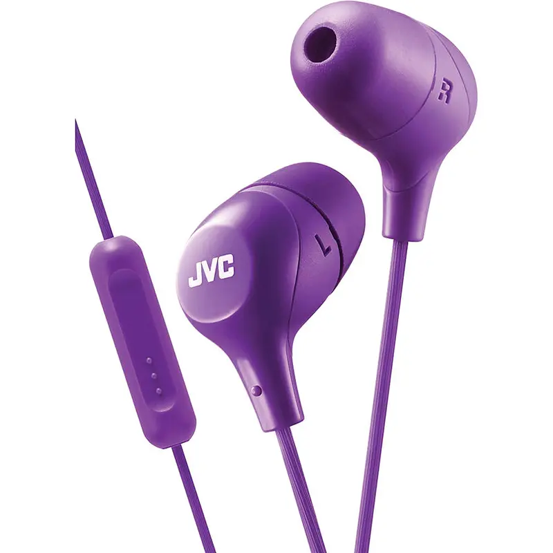 "Marshmallow" In-Ear Headphones W/Mic, Violet 1