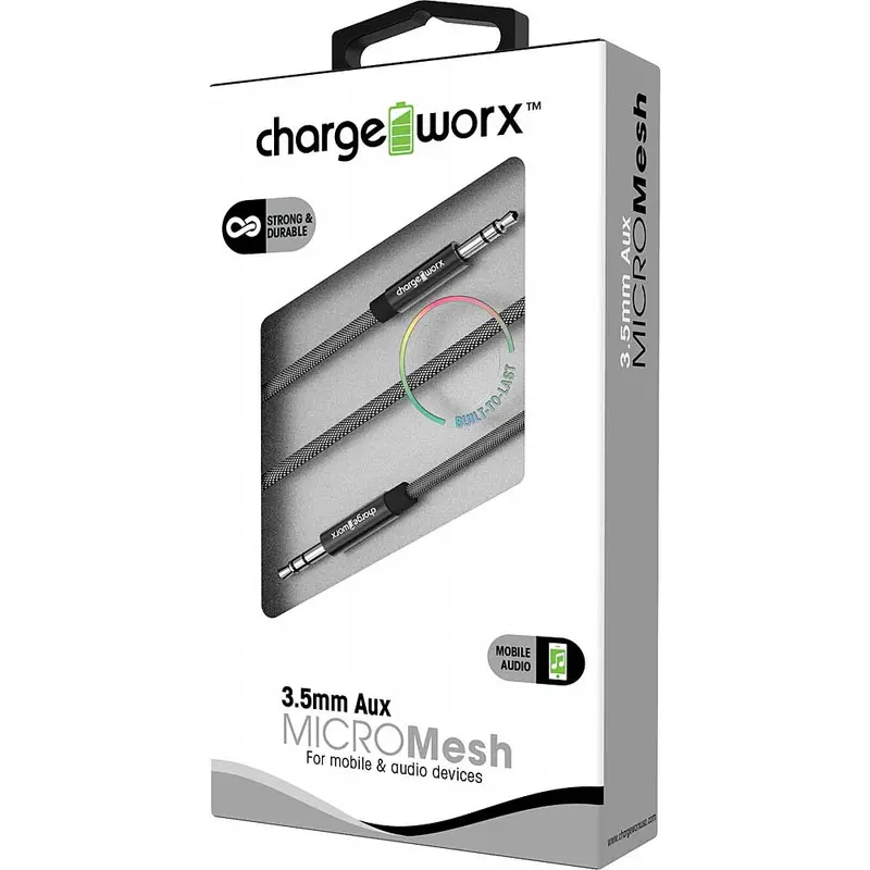 Micromesh Aux Audio Cable, Black 1