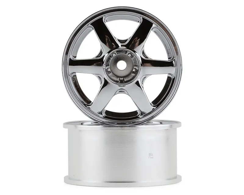 Mikuni Yokohama Avs Vs6 6-Spoke Drift Wheels (Polished Silver) (2) (7Mm Offset) 1