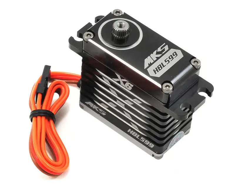 Mks Servos X6 Hbl599 Brushless Titanium Gear High Torque Digital Servo (High Voltage) 1