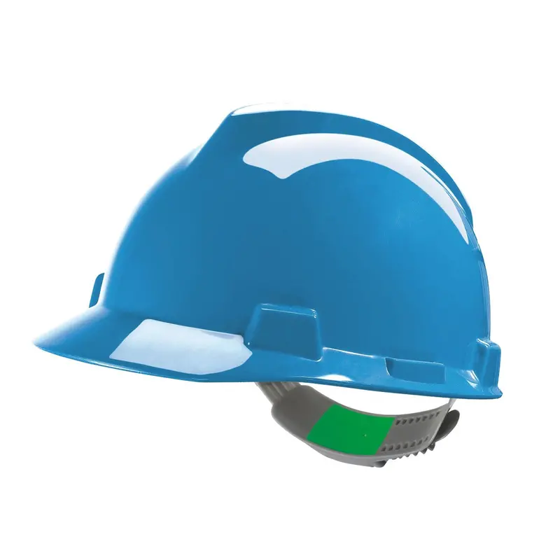 Msa V-Gard Peaked Helmet With Push Key Adjuster 1