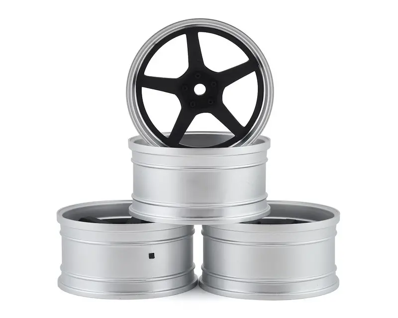 Mst Gt Wheel Set (Matte Silver/Black) (4) (Offset Changeable) 1