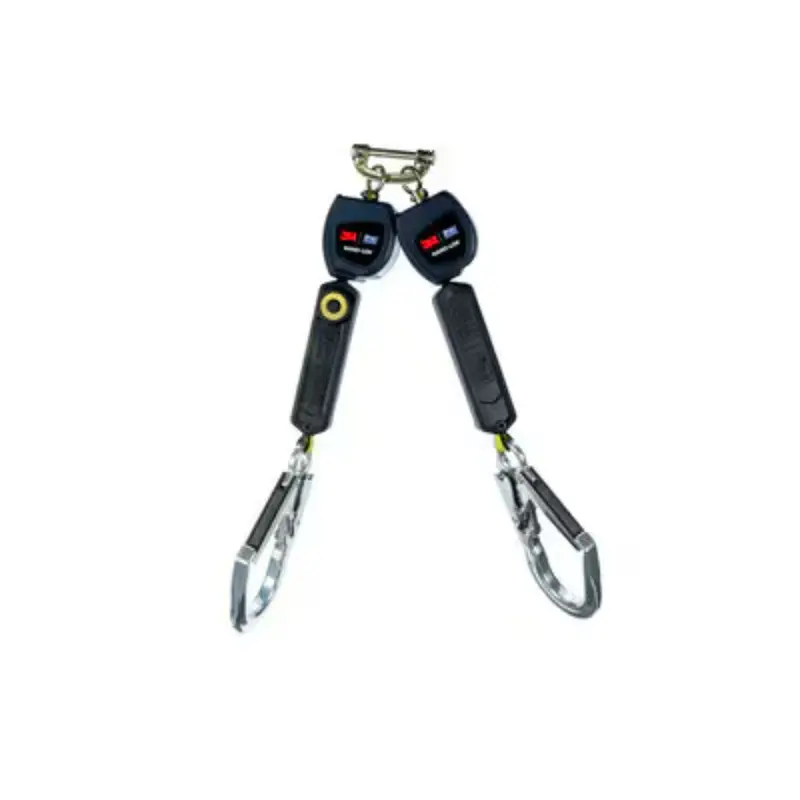 Nano-Lok™ Twin Retractable Lanyard With Scaffhooks & Carabina - 2M 1