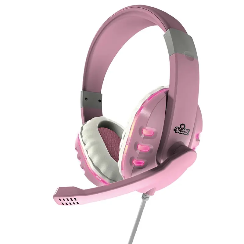 "Nightowl" Wired Gaming Headset, Pink 1