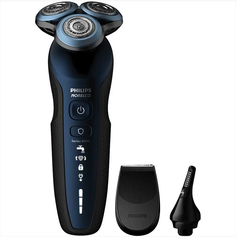 Norelco Electric Shaver 6850 With Precision Trimmer And Nose Trimmer Attachment 1