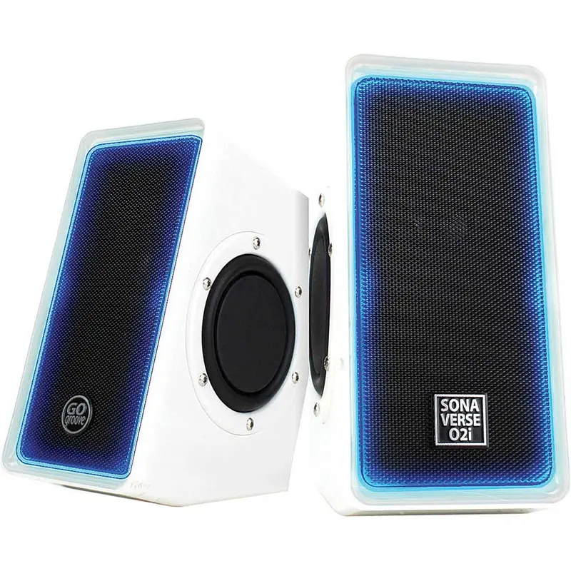 O2i Multimedia Gaming Computer Speaker System With Glowing Led Accents 1